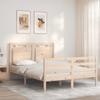 VidaXL Bed Frame with Headboard 140x200 Cm Solid Wood 3194051