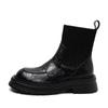 Women Platform Women Snow Ankle Boots Mid Heels Shoes Designer Knitting New Sock Boots 2024 Trend Winter Chunky Botas De Mujer
