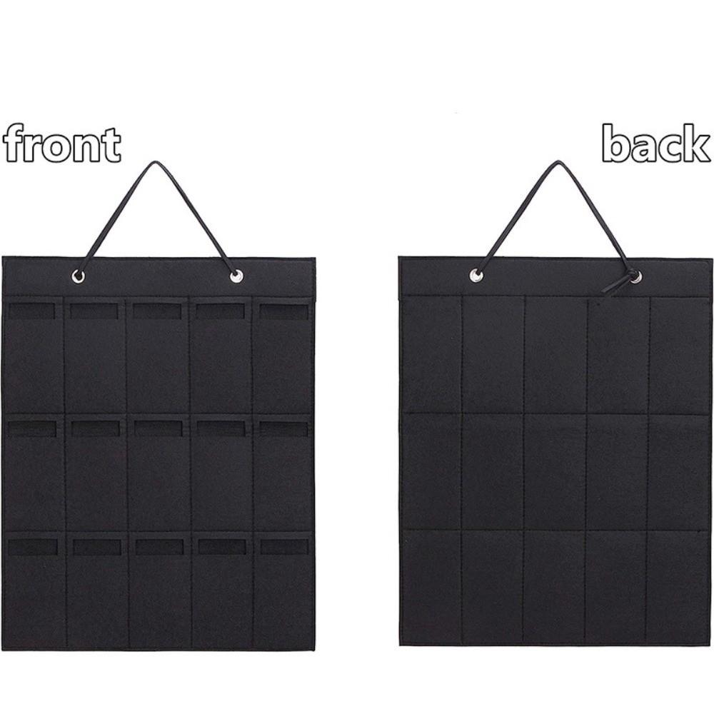 

No Punching Felt Glasses Organizer Nordic Style Sunglasses Holder Eyeglass Storage Rack Home Use чорний