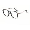 2pcs new Korean square pochromic glasses - fashionable women's glasses casual daily commuting for men and women