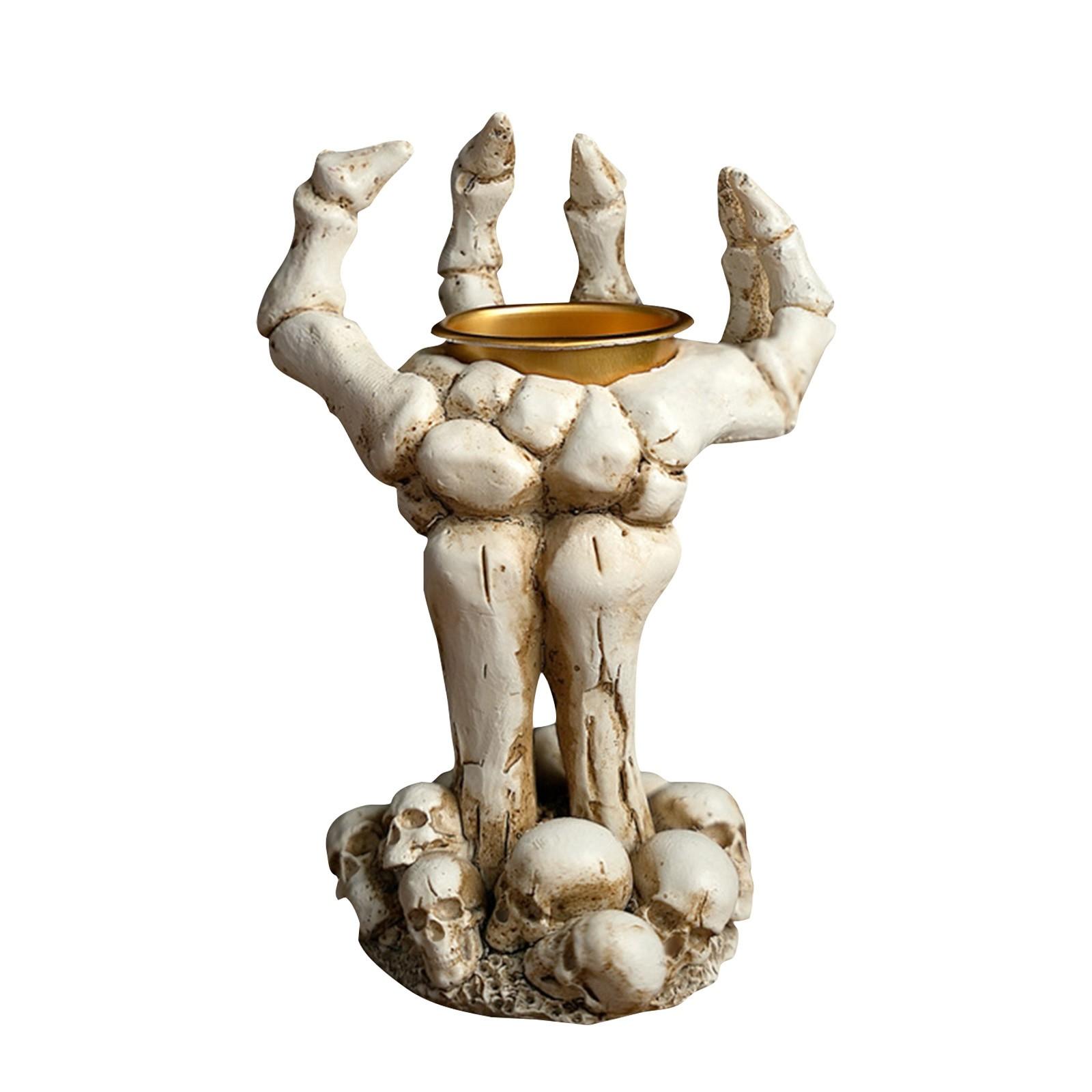 

Подсвечники «Костер» - Хэллоуинские подсвечники, Милые наборы статуэток, Страшные ночники для домашней каминной полки, Центральные элементы стола и Веселье! One Size белый