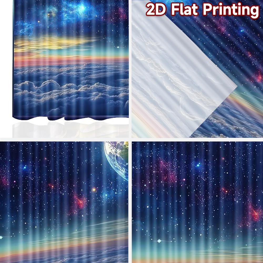 2D flat Photography Backdrop Popular Background cloth Colorful Cosmic Sky 100% Polyester Family Party Decoration Perfect for