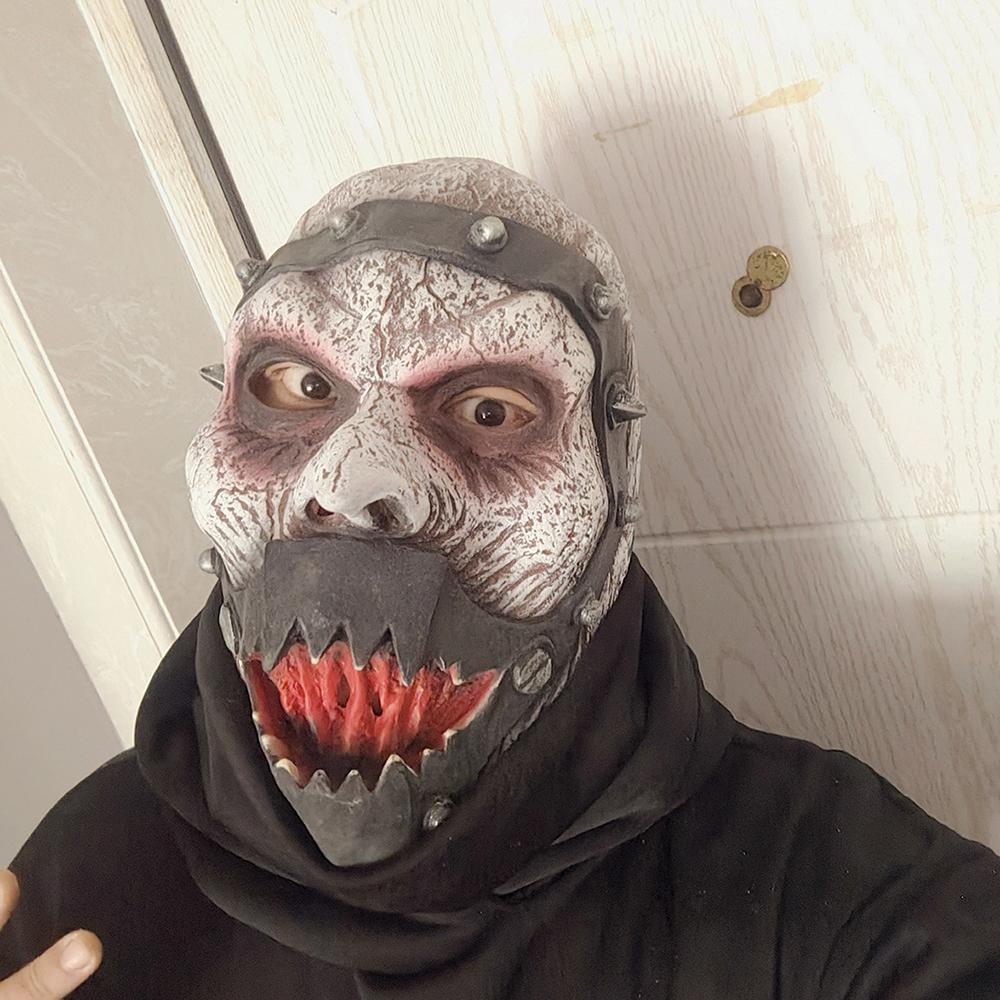 Latex Mask Spooky Haunted House Prop Full-Face Mask Medieval Carnival Mask For Party Escape Room Haunted House