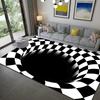 3D Optical Illusion Vortex Carpet - Bedroom & Living Room Floor Mat