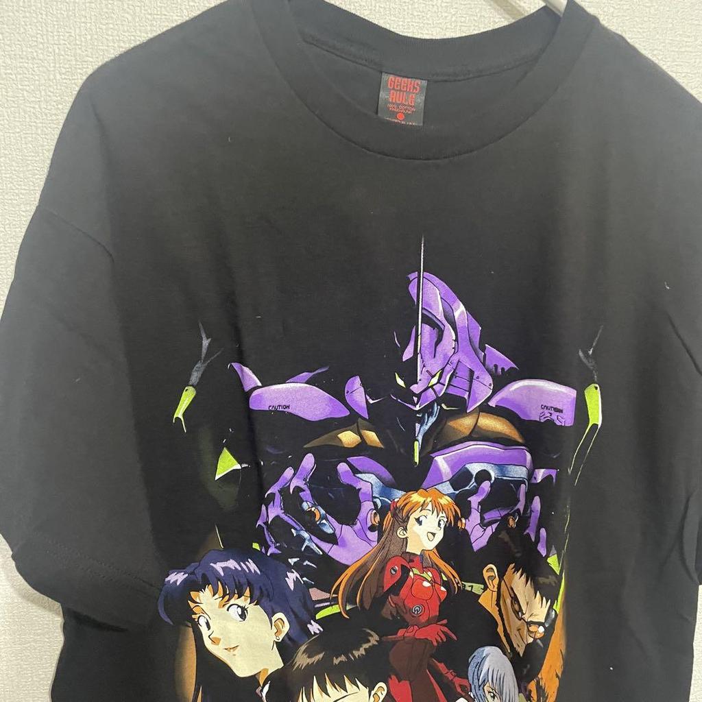 [USED] EVANGELION GEEKS RULE T-shirt XL Evangelion