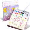 Coloring Book Water Drawing Brush Paint Kit Kid's Watercolor Gouache Graffiti Sticky Notes Coloring DIY Paints Painting Set