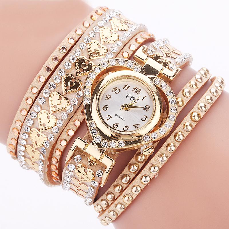 

Fashionable trend; light luxury; exquisite diamond-studded; lace-up women s watch for students золотой