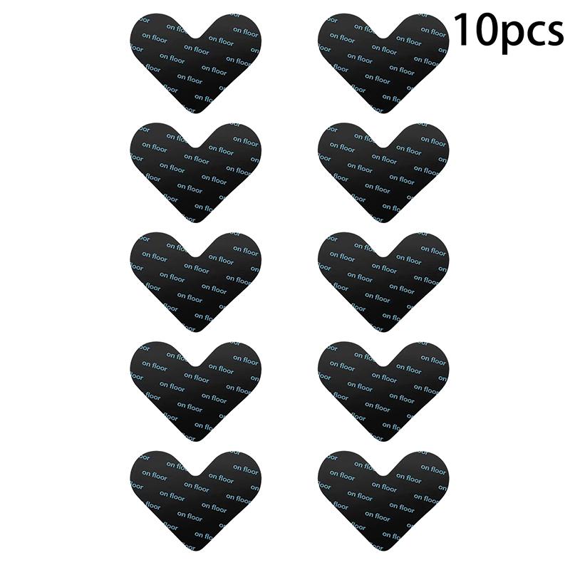 8/10/12Pcs Heart Shape Rug Gripper Double Sided Non-Slip Rug Pads Sticker, Washable And Reusable Rugs Corner Tape