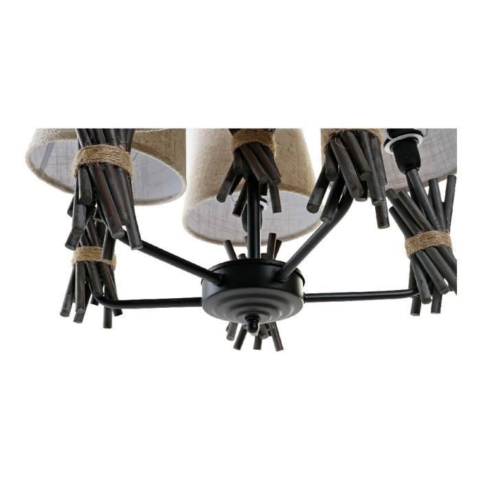 Suspension - DKD HOME DECOR - Métal et Polyester - 55x55x100 cm - 25W - E14