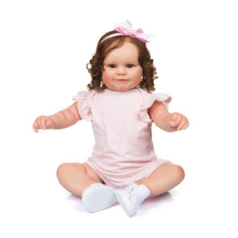 50/60cm güzellik rejenere bebek Maddie yumuşak kumaş vücut yeniden doğmuş bebek bebek kız yürümeye başlayan çocuk tatil hediyesi yaşlı adam eşlik eden bebek oyuncak bebekler