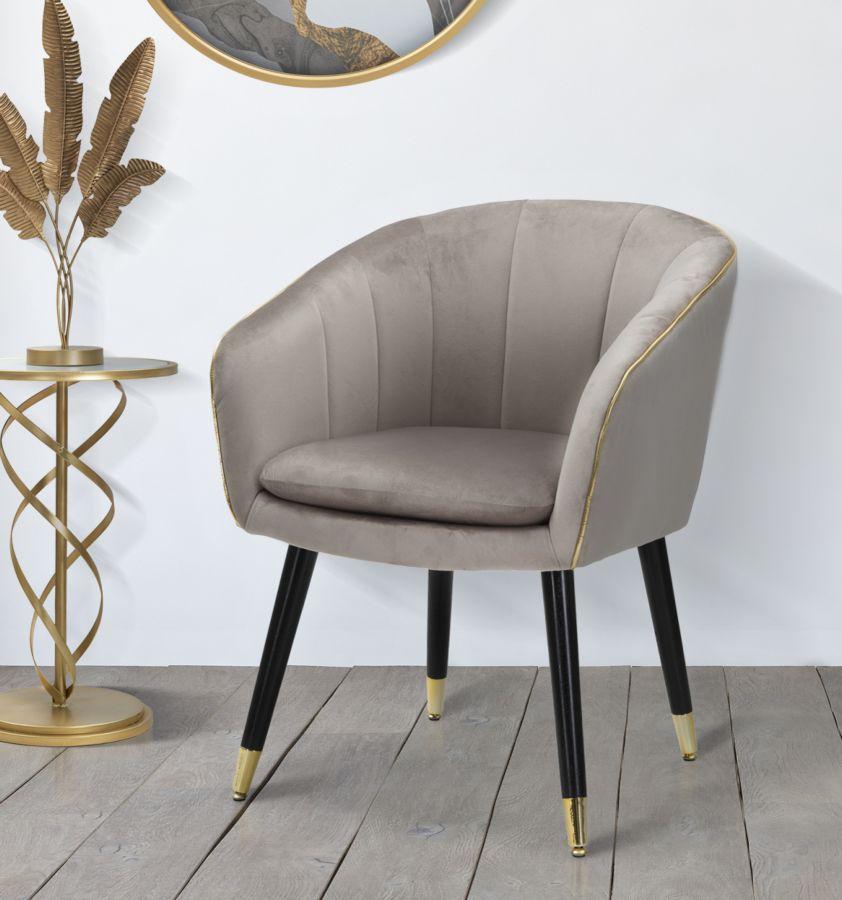 Parmchair Paris Grey Gold Cm 62X58X78