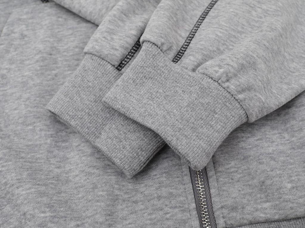 Rozložená patchwork mikina s kapucí - Hranický trend