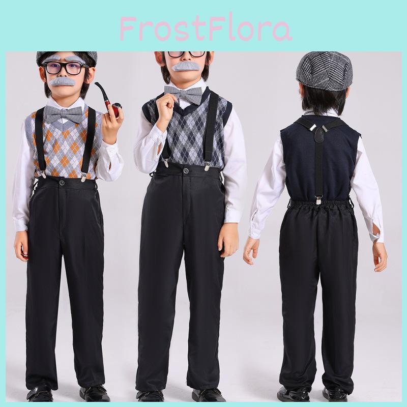 Charming Polyester Fiber Children Grandfather Costume For Boys In Various Colors And Sizes