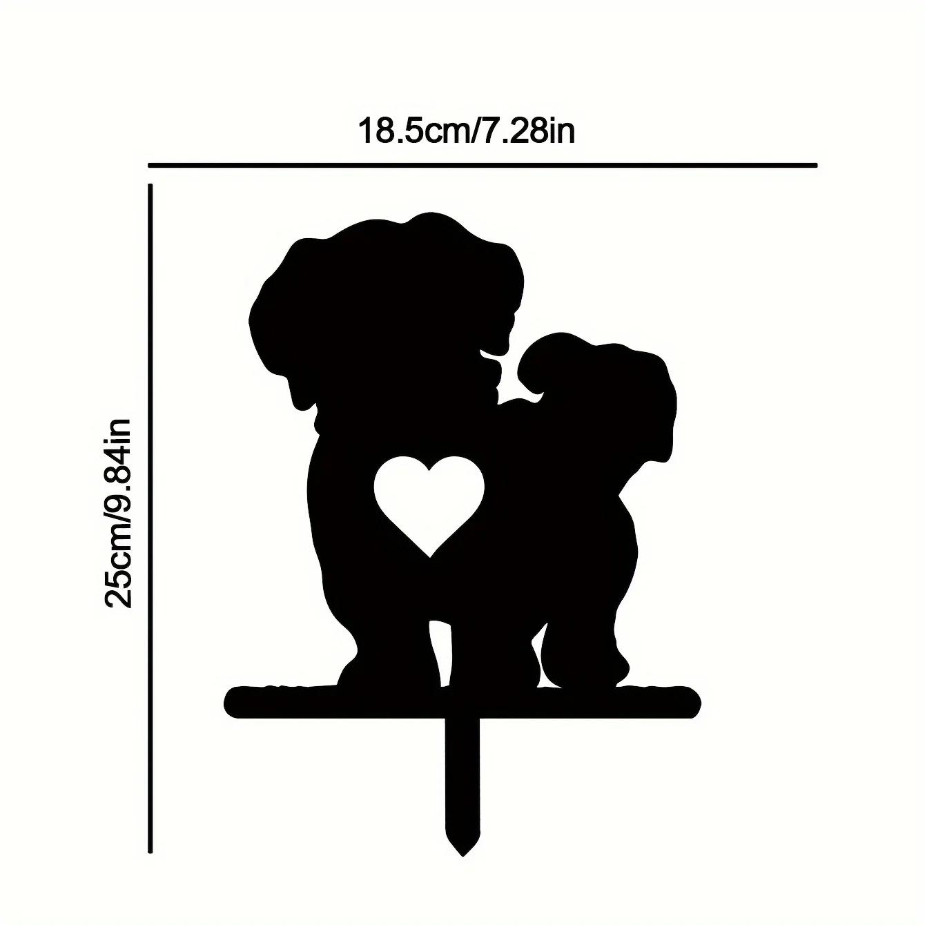 

Садовый колышек Big Tail Dog - металлический знак для двора Iron Art Silhouette | Креативное оформление двора и сада на открытом воздухе светло-серый