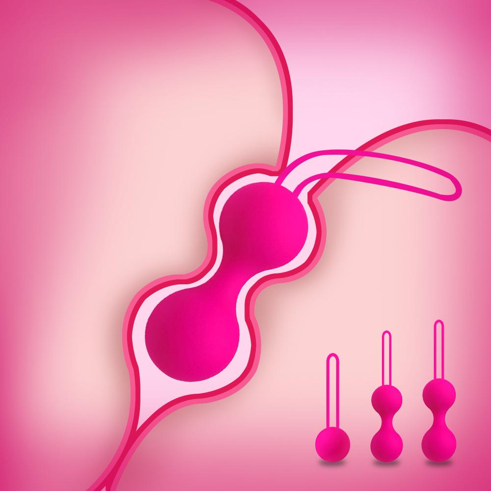 Beads Vaginal Ball Sex Toys For Women Silicone Smart Geisha Kegel Ball Simulator Vagina Chinese Ben Wa Ball Tightening Exerciser
