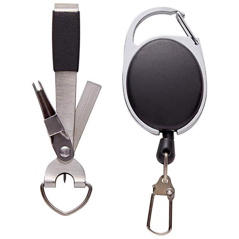 Fishing Zinger Retractor Fishing Clippers Line Nipper Tying Zingerset