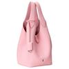 Polo Ralph Lauren Solid Color Trendy Snap Closure Small Calfskin Tote Bag Women tote bags Blush-Pink 428938031006