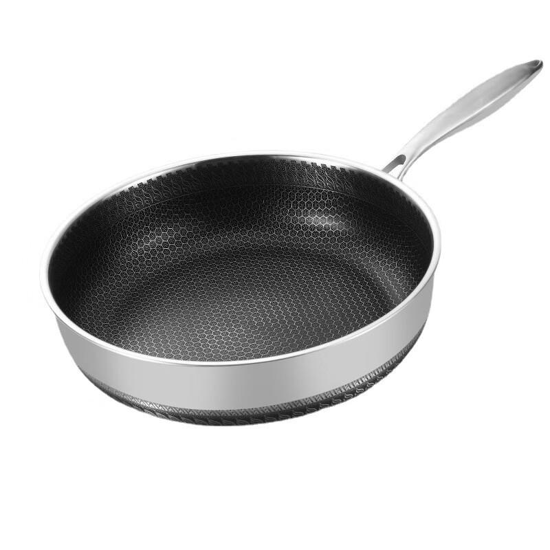 316 Stainless Steel Deep Frying Pan with Lid