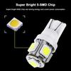 cciyu License Plate Light, T10 W5W Wedge 168 194 LED Bulb for Interior Dome Map lights Courtesy Light 6000K Xenon W hite,6Pack