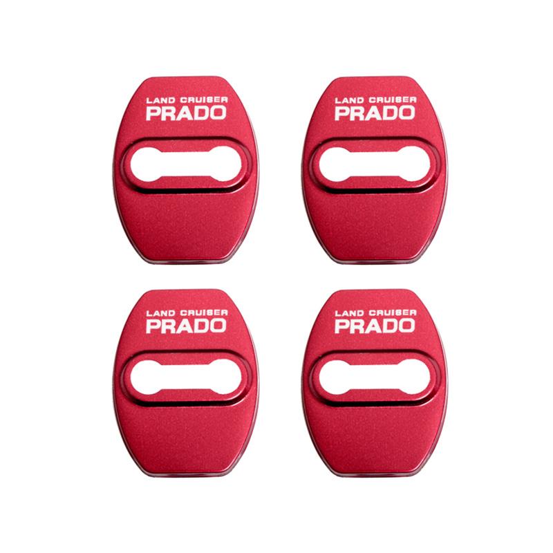 Door Lock Decoration Protection Cover flags emblem case for Toyota prado 120 fj150 land cruiser 80 accessories car styling