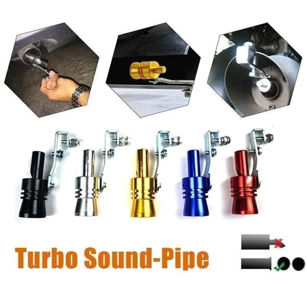 Aluminum Alloy Universal Turbos Sound Exhaust Muffler Pipe Whistle Car Roars Maker