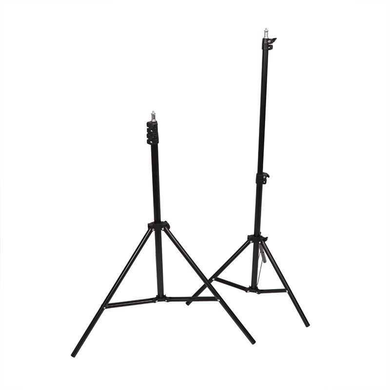1.6M 2.1M Odolný kovový slitinový světelný stativ pro foto studio Softbox Video Blesk Reflektor Osvětlení Pozadí Stojan