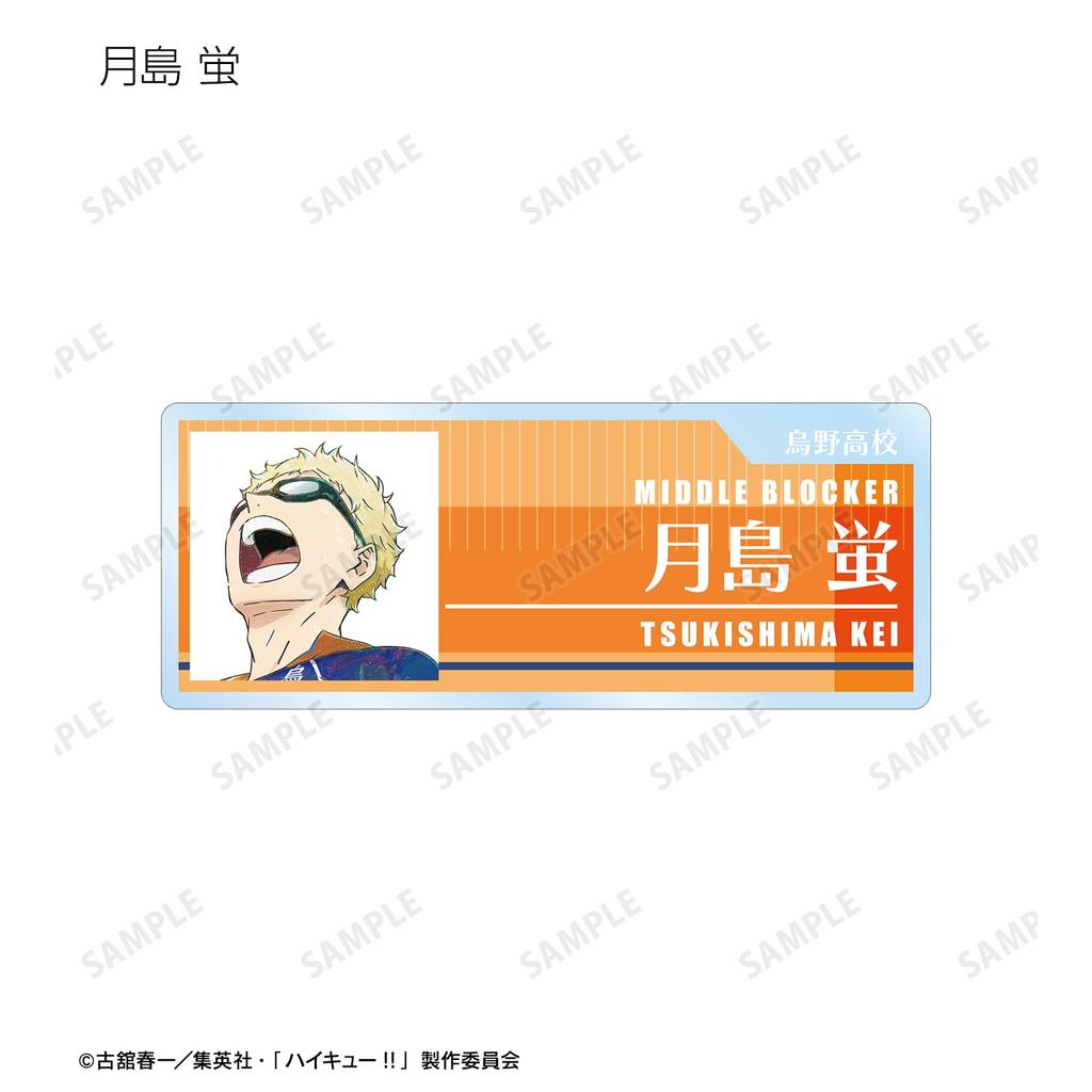 Trading Ani Art 7 Acrylic Box of 12 Haikyu!! Vol. Nameplates,