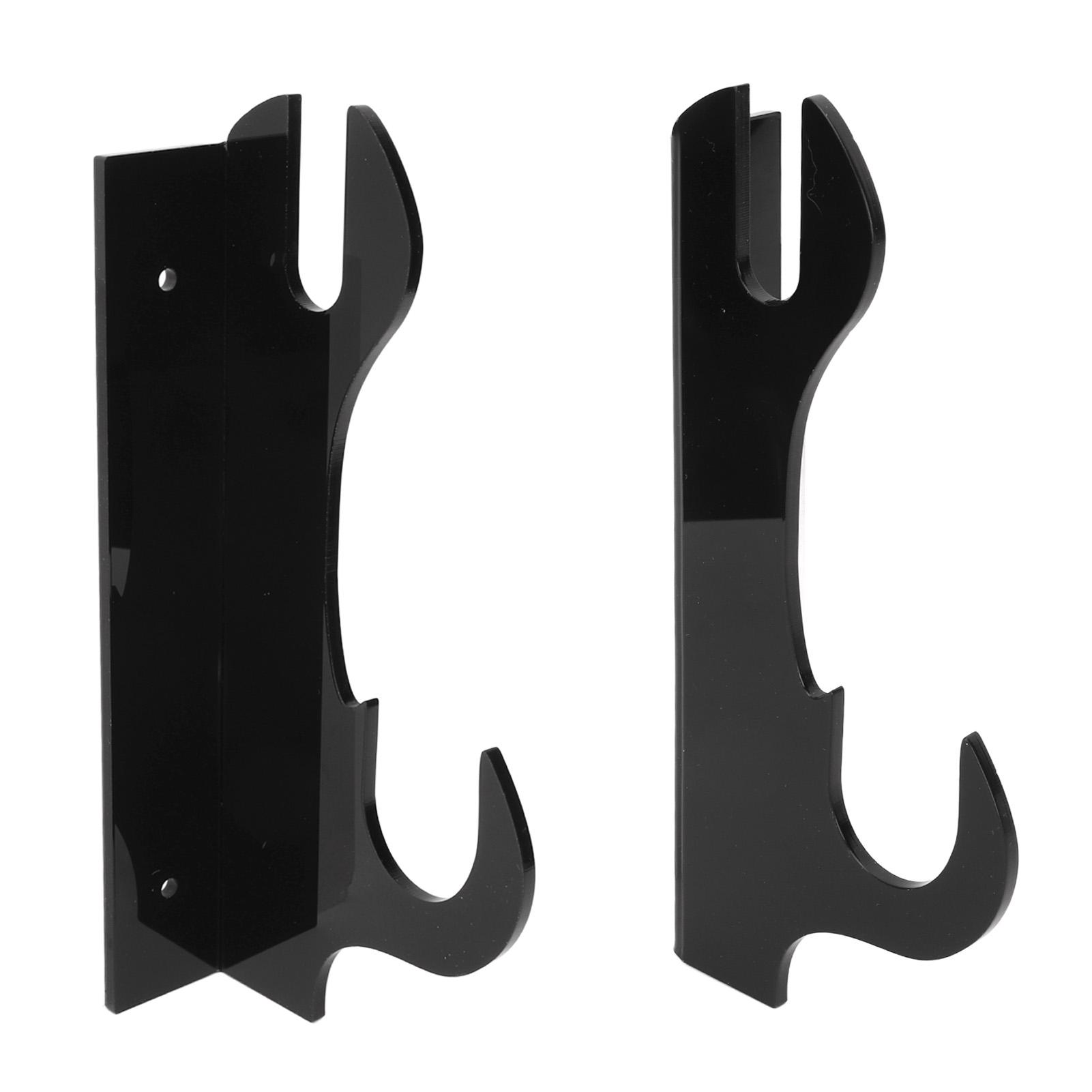 

2 Pcs Samurai Knife Holder Wall Mounted Samurai Sword Holder Sword Wall Display Rack Black чёрный