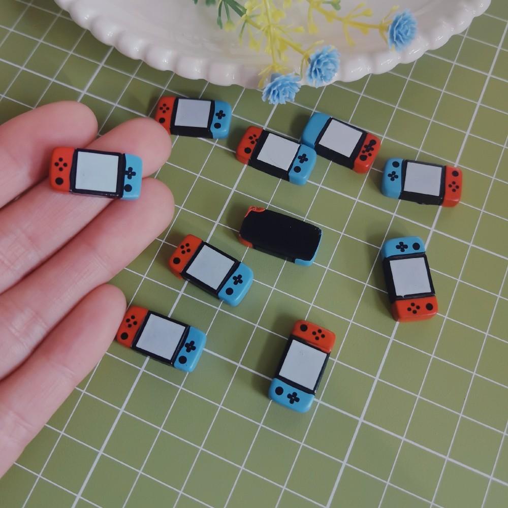 Cartoon Resin Game Controller Flat Back Cabochon Phone Case Deco Parts Character DIY Hair Bows Accessories