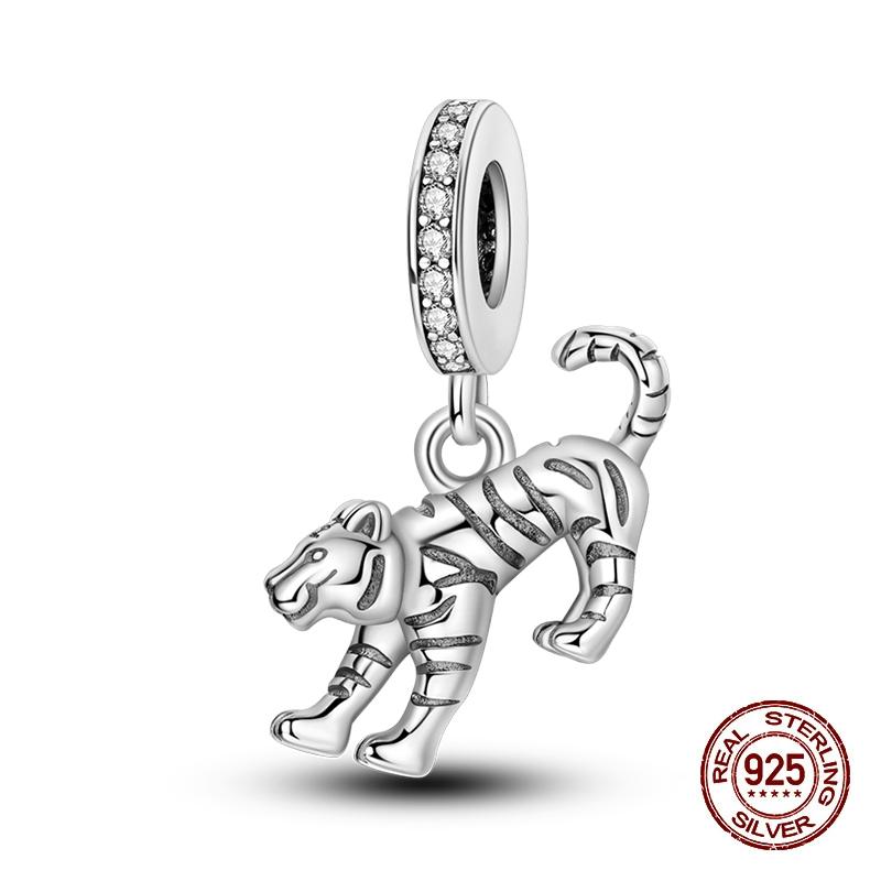 New Copper Fashion Dinosaurs Cats Dog Lions Animal Charms Beads Fit Pan Original Bracelet Diy Birthday Jewelry For Women
