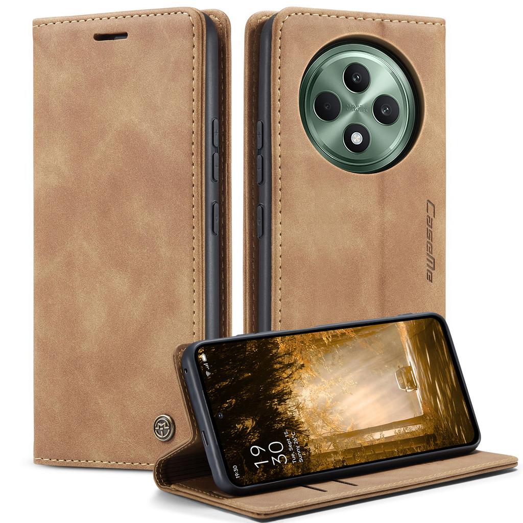 For Oppo Reno12 F 5G Case CASEME 013 Series Card Holder Stand Leather Phone Cover