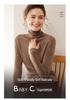 Women's Fine Wool Cashmere Turtleneck Sweater - Autumn/Winter 2025 Collection, Slim Fit Korean Style Knitwear