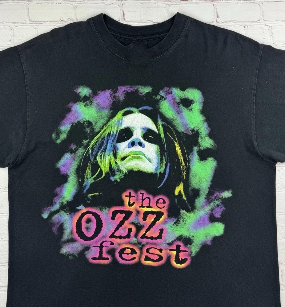 Винтажная мужская унисекс футболка Ozzy Osbourne The Ozzfest 1997 Tour, 90-е, черная M