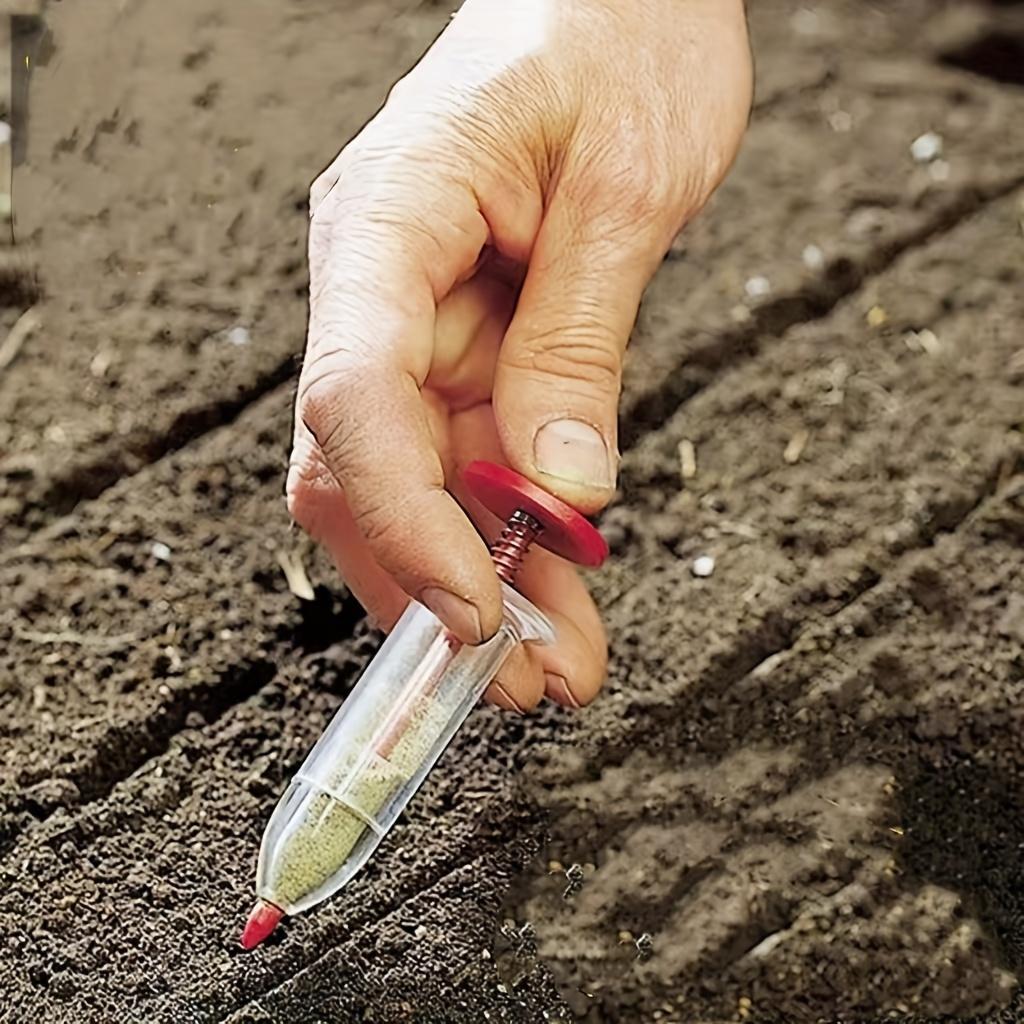2pcs Portable Seed Dispenser-Easy-to-Use Manual Seeder for All Seeds, Ideal Garden and Lawn Care Tools, Seed On Demand Disperser