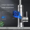 Torneira elétrica aquecedora de água para cozinha, 3000W, 220V, torneira de água quente instantânea de aço inoxidável, torneira de aquecimento frio
