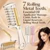 Unisex Essential Oil Massage Comb with Built-In Liquid Reservoir Anti-Leak Hair Care Massager for Daily Home Use