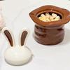 Rabbit Ear Ceramic Jar Kitchen Coffee Bean Tea Storage Jars Children Snack Storage Jar Bedroom Dressing Table Accessorie Bottles