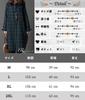Checked Long Sleeve Shirt Loose M-Luce Women's Dress, Autumn/Winter, Fit, Slimming, Flattering, A-Line Tunic, Knee-Length, Casual, Soft, Cute, Simple,