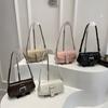 New 2025 women's belt solid color casual large capacity summer casual fashion crossbody portable shoulder armpit bag