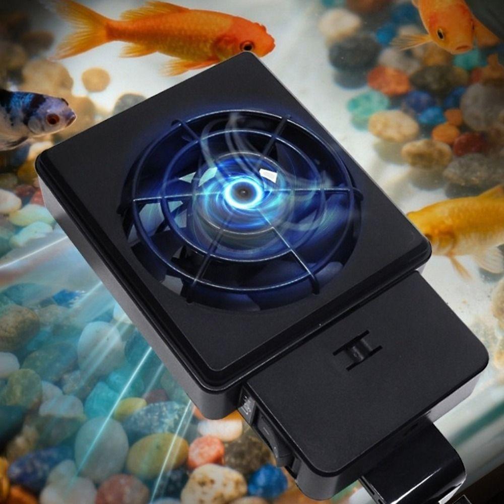 180° Rotation Aquarium Wall Fan Adjustable Heat Dissipation Fan 20 Mm Tank Thickness