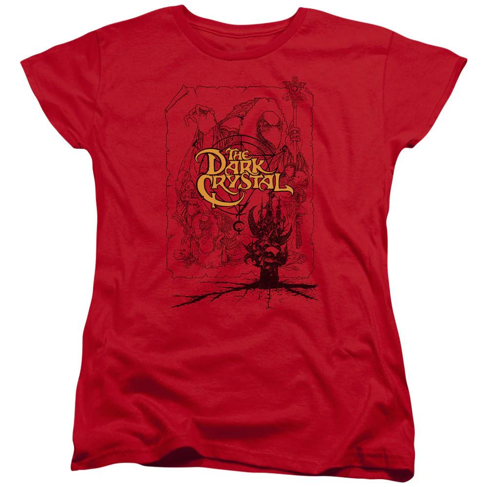 

The Dark Crystal Poster Lines Womens T Shirt Red 2XL