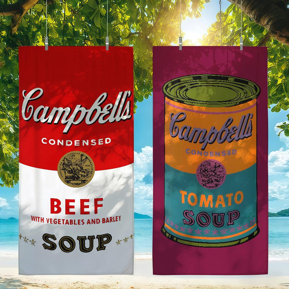 A-Andy W-Warhol ART Towel Quick Drying Beach Towels Are Suitable For Swimming Pools Camping Yoga And The Gym