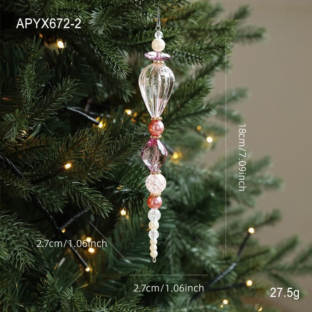Transparent Christmas Tree Pendant Transparent Hanging Decor  Festive Holiday Display