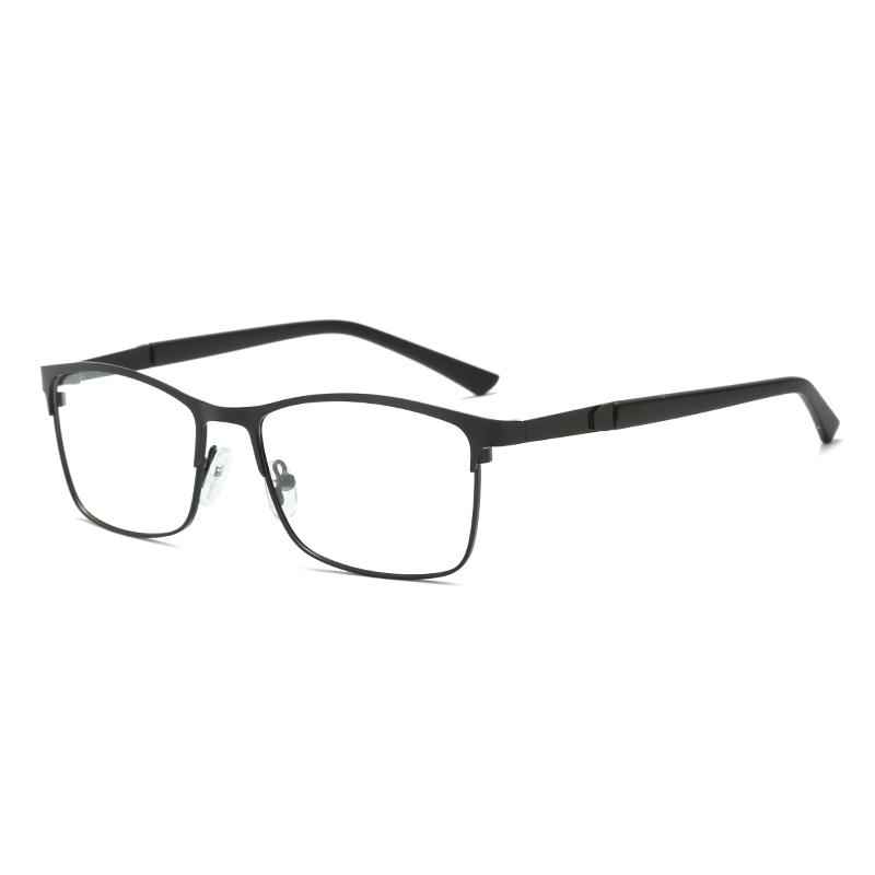 Minimalist Fashion Square Metal Glasses Women Men Simple Eyewear Business Female Male Fashionable High-end Personalized Glasses