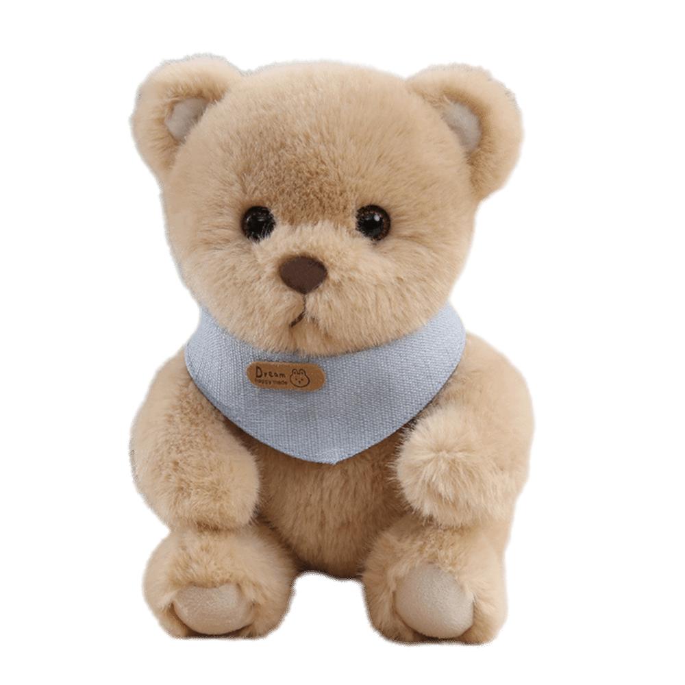 Cute Design Scarf Bear Plush Toy Soft Material Bear Plush Doll Bow Tie Bear Doll  Bedroom хаки