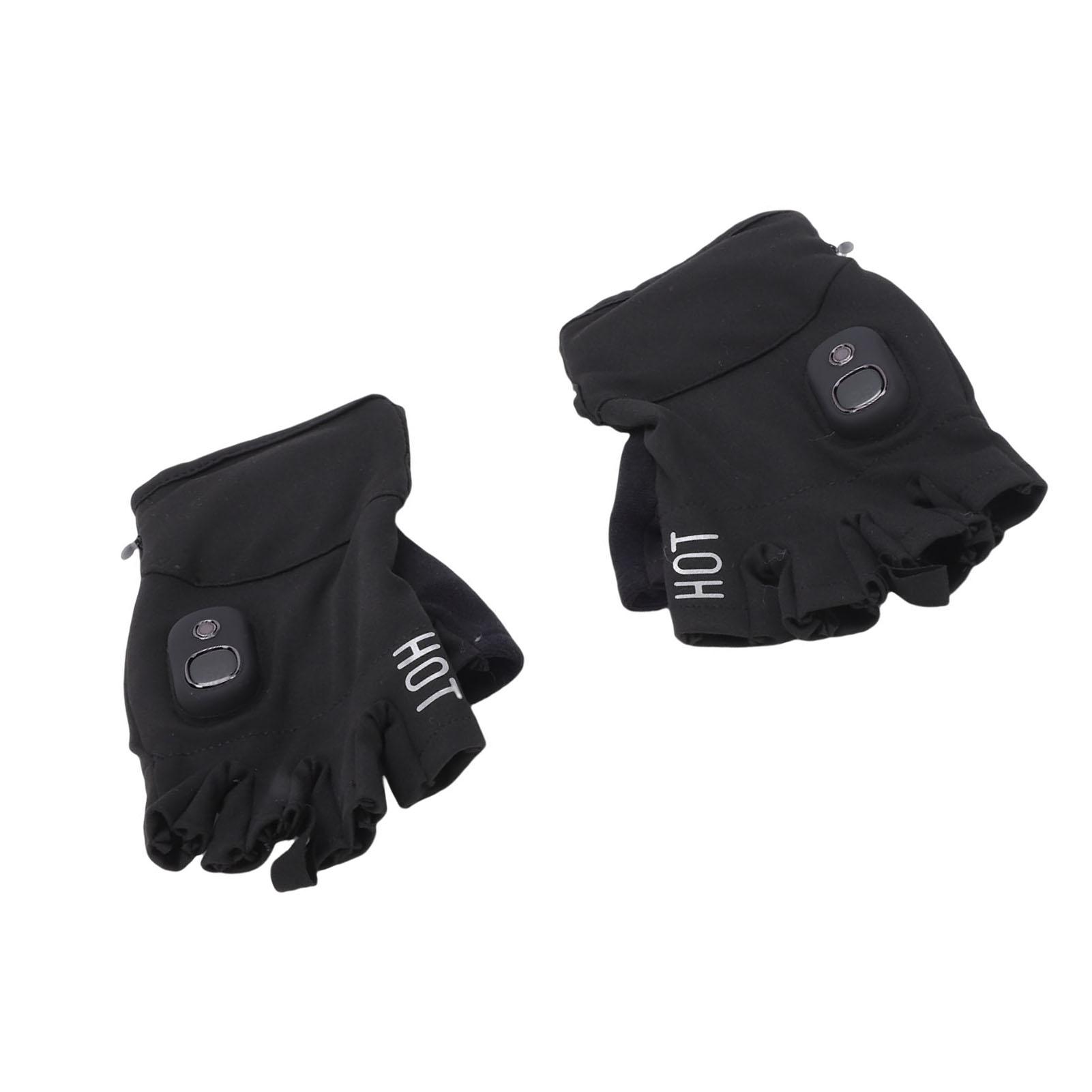 

Fingerless Heated Gloves Cordless Portable Re able Half Finger Heated Gloves for Working Studying Fishing