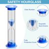 6Pcs Sand Hourglass Mini Colorful Sand Timer Sets 30sec/1min/2mins/3mins/5mins/10mins Sand Clock Timer for Home Kitchen Kids New