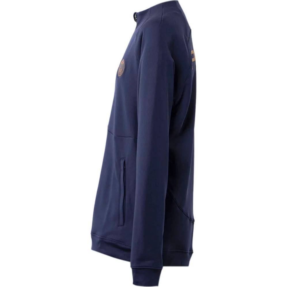 Nike Unifarbenes eng anliegendes Langarm-Fußballshirt Herren Tops Dunkelblau DV5052-498