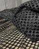 1yard Sparkling Tassel Hollow Black Perspective Texture Fabric for Sewing Creative Outerwear,dress,bag,clothing Design Fabric
