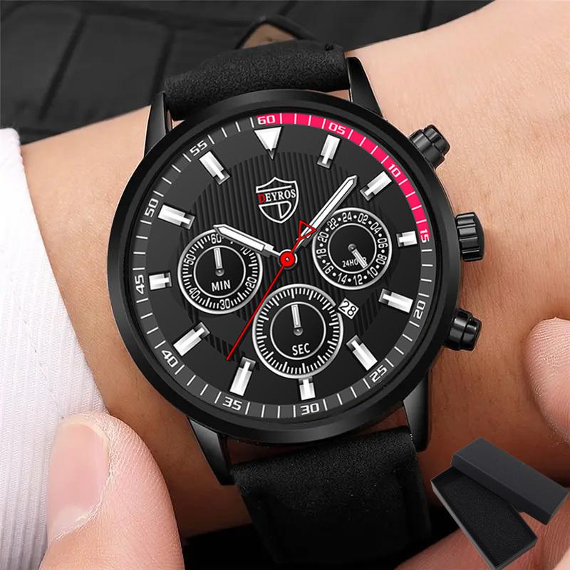 

Мужские часы Мужские часы с датой Роскошные кварцевые часы с поясом Кварцевые часы Спортивные мужские светящиеся часы